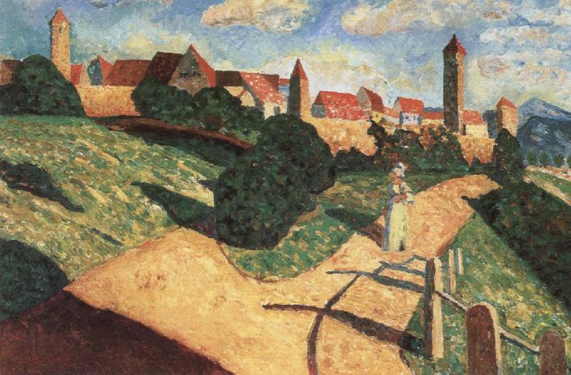 Wassily Kandinsky Town oil painting image